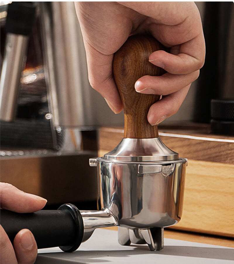 Heavy Duty Coffee Tamper - Wooden Handle - What Da Phin | Vietnamese Coffee Roasters