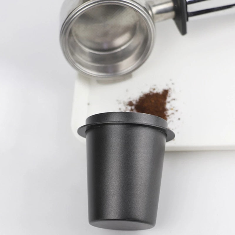 Coffee Dosing Cup - Stainless Steel - Black / 51mm - What Da Phin | Vietnamese Coffee Roasters