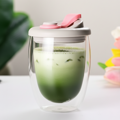 Glass Double Wall Travel Mug 350ml